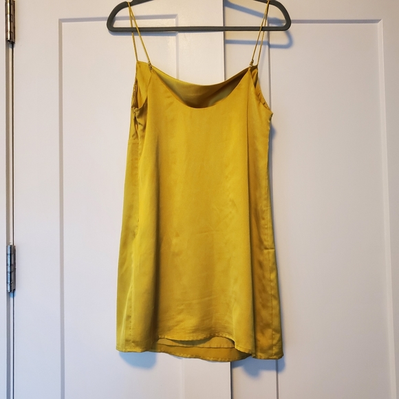 Stelen Chartreuse Cowl Neck Slip Dress - Picture 3 of 6